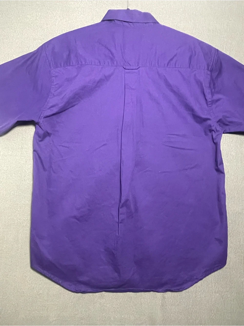 Tiger Hill Purple Button Down Shirt Large Cotton Short Sleeve Classic Fit - Picture 3 of 7